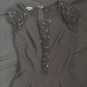 BEBE BLACK ROMPER/ JUMPER